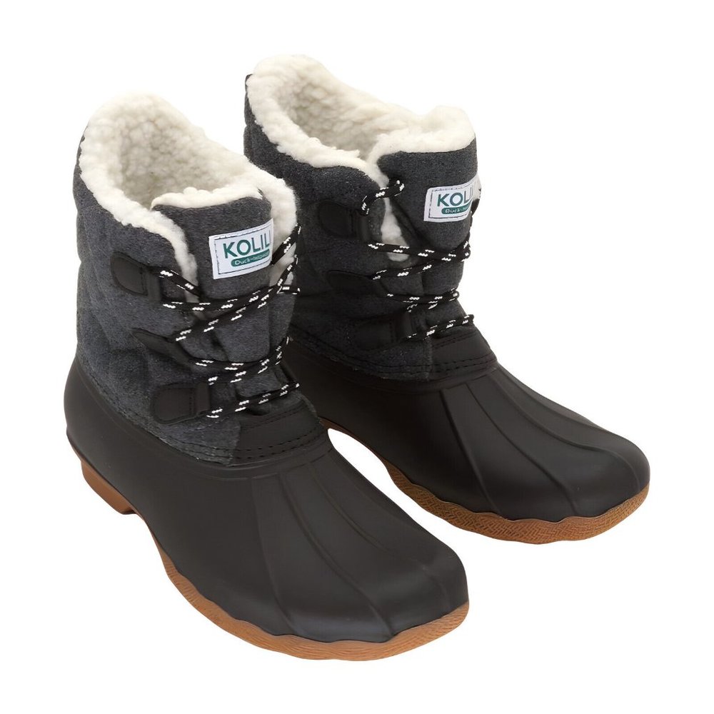 Black and Gray snow/duck Boots